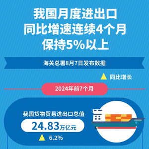 新华全媒 丨我国月度进出口同比增速连续4个月保持5 以上